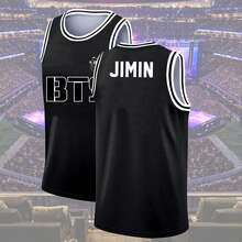 Kpop BTSS Jung Hook Basketball Jersey For Men And Women Jung Hook Top Tee T-Shirt, Retro World Tour 2026 Merch Gifts, Bangtan Come Back Basketball Jersey Tee Gift, Elegant Party Men And Women's Tee, Ideal For Travel, Home Wear, Parties & Casual Wear For Adults, Elegant & Fashionable Clothing | Playful Graphic Tee | Nontransparent Material - JK - Xem 3
