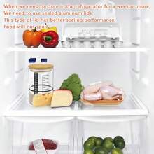 Kit de tarro de inicio de masa fermentada, contenedor de inicio de masa fermentada para hornear, tarro de almacenamiento de alimentos, accesorios de cocina para hornear pan R3NS - Ver 9
