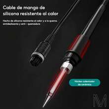 Estación De Soldadura Unicorn 2 En 1 Lcd, Pistola Y Cautín 7 Color Negro - Tipo de Enchufe A USA (110-127V) - Ver 7