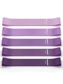 5pcs/Set Yoga Fitness Shaping Rehabilitation Training Resistance Bands Set - Multicolor - View 7