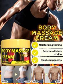Body Massage Cream, Body Cream, Moisturizing Cream, Relaxing Massage Cream, Massage Creams For Massage Therapy, Hydrating & Smoothing & Skin Softening Care, Natural Plant Extract Formula, Full Body Massage At Home & Spa Use, For Men & Women, All Skin Types - Cream - View 5