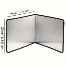 Tấm chắn dầu mỡ nhà bếp, dụng cụ nhà bếp, đồ dùng nhà bếp, tấm che mặt bếp, vật dụng thiết yếu nhà bếp, tấm chắn dầu mỡ bằng thép không gỉ, phù hợp với bếp, tấm chắn dầu mỡ nhà bếp có thể gập lại. - Viền đen dày - Xem 12