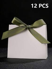 24/12个迷你纸质礼品袋，婚礼礼品袋，带蝴蝶结丝带，生日派对礼品包装，购物袋，派对回礼袋，派对装饰，生日装饰，派对礼品装饰，婚礼派对用品，新娘送礼会回礼，婚礼宾客礼品，适用于新年、生日、派对、情人节 - 彩色 - 查看 12