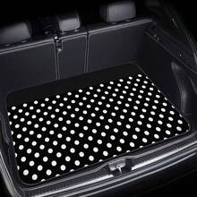 1pc Black And White Polka Dot Pattern Car Trunk Mat, Suitable For Sedans, Trucks, And SUVs, Durable And Machine Washable, Easy To Clean, High-End Car Accessory, Suitable For Most Vehicles, Personalized Car Trunk Mat, Car Trunk Cargo Liner, Trunk Liner - Nhiều màu - Xem 5