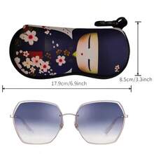 Eyeglasses Storage Bag, Kimono Girl Printed Eyeglasses Case, Portable Eyewear Storage Box, Suitable For Women's Gifts And Daily Eyeglasses Storage - Multicolor - View 8
