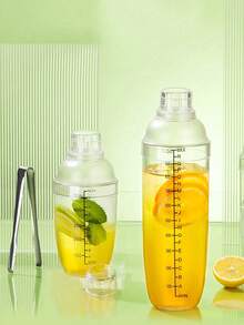 1pc 1000ml Manual Shake Cup With Scale, Handheld Drink Blender, Iced Tea Shaker, Cocktail Shaker, Marked Sports Water Bottle, Outdoor Water Cup, Handmade Thick Milk Tea Shaker Set, Milk Tea Shop Exclusive Blender, Protein Powder Blender Cup, Homemade Lemon Tea Set, Water Cup, Bartender Mixing Tool, 500ml/700ml/1000ml, 3 Sizes Available, Home Decor, Kitchen Supplies, Kitchen Accessories, Household Essential, Gift For Her, Gift For Him, Mother's Day Gift - View 9