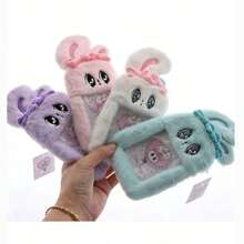 长耳兔卡包，可爱原创毛绒兔玩偶，卡套 - 彩色 - 查看 2