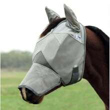 Horse Mask, Anti-Fly Equestrian Long Nose Fly Mask, Horse Mask Nose Cap, Teslin Horse Mask - One Size Fits All - View 3