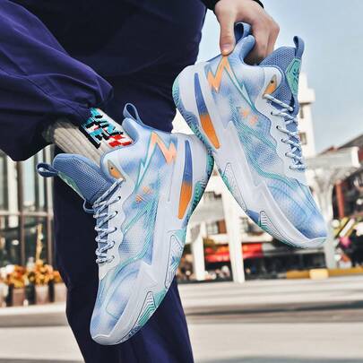 Spring New Running Sports Casual Basketball Shoes, Versatile Fashion Sports Shoes, Suitable For Sports Events And Basketball