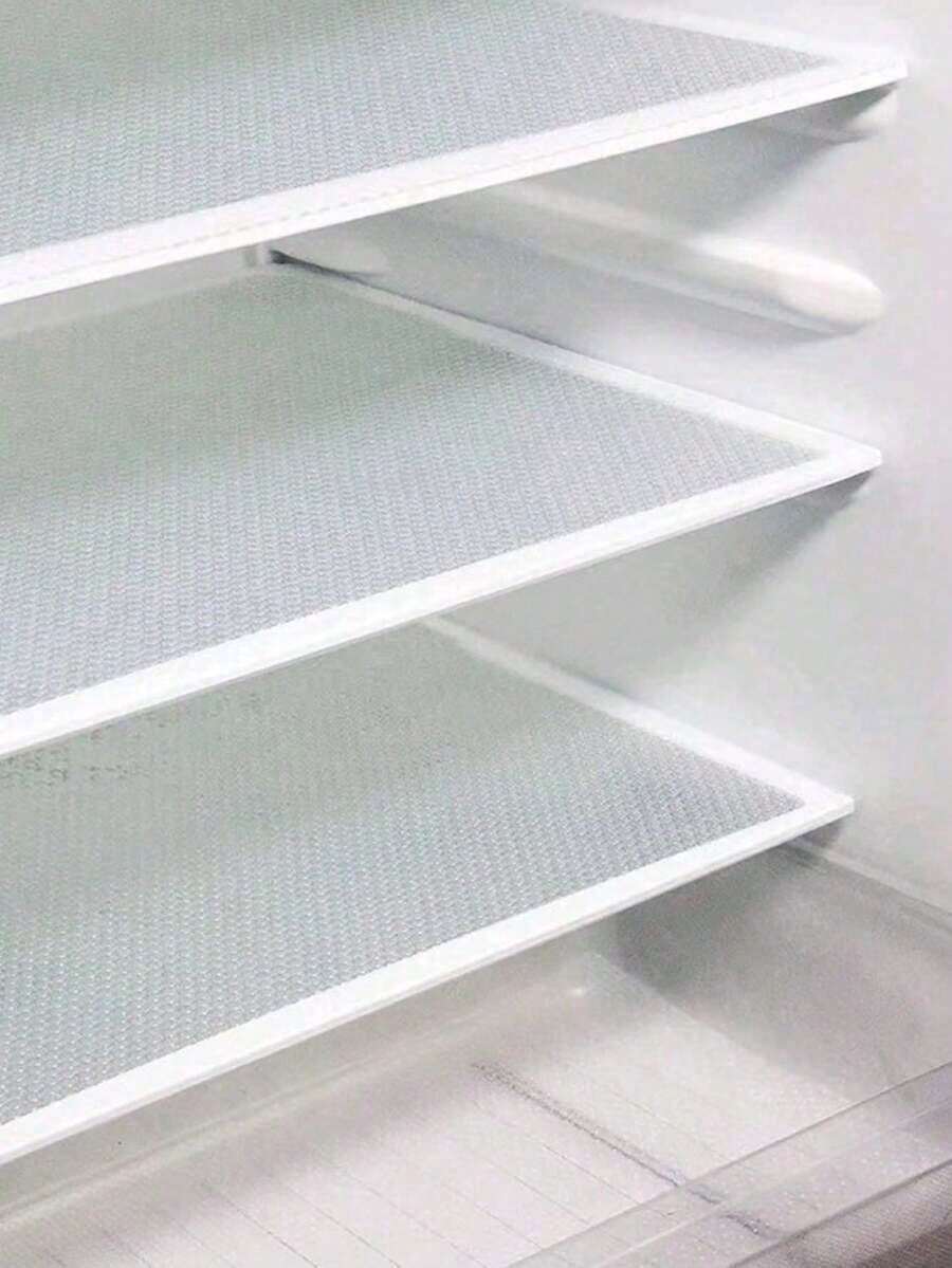 1/4/8pcs Multipurpose Refrigerator Liners - Waterproof, Oilproof & Washable Mats For Fridge, Freezer & Cabinet - White - 1pc - View 1