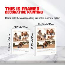 1 Stück personalisiertes Fotocollagen-Poster für Mutter, personalisiertes Muttertagsgeschenk, Geburtstagsgeschenk, Weihnachtsgeschenk für Mutter, personalisierte bedruckte Wandkunst für Mutter, Muttertagsgeschenk, Geschenk mit Rahmen - Verschiedenfarbig - Übersicht 7