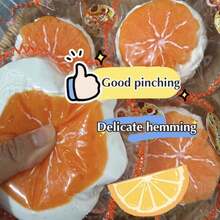 Juguete antiestrés con forma de fruta, hecho de silicona suave, diseño único, para relajación diaria, adecuado como regalo de vacaciones y cumpleaños - Multicolor - Ver 3