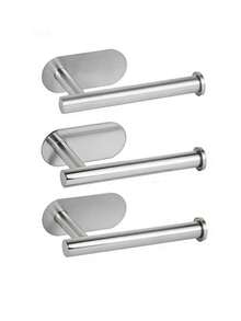Stainless Steel Tissue Paper Holder, Bathroom Toilet Paper Rack, Adhesive Tissue Dispenser, Bathroom Roll Paper Holder - View 6