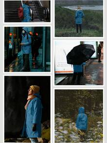 Women Coats - Petrolblau - 查看 6