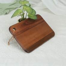 1pc Oval Cutting Board, Made Of Rosewood, Natural Wood Design, Suitable For Steak, Pizza, Toast And Bread, Home Kitchen, Serving Fruit, Kitchen Utensils, Restaurant Plating - Brown - View 1