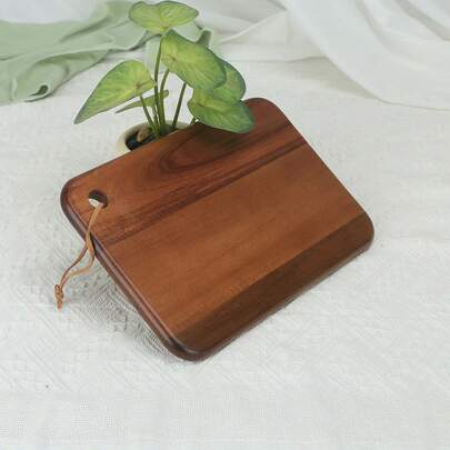 1pc Oval Cutting Board, Made Of Rosewood, Natural Wood Design, Suitable For Steak, Pizza, Toast And Bread, Home Kitchen, Serving Fruit, Kitchen Utensils, Restaurant Plating