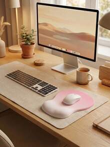 Ergonomics Memory Foam Foam Mouse Pad Gradient Simple Wrist Mouse Pad Office Thickened Non-Slip Silicone Bottom Mouse Pad - View 6