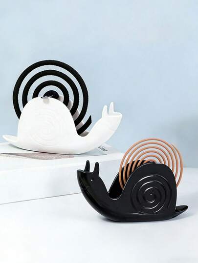 1 chiếc lư hương hình ốc sên, chống cháy và chống bỏng, khay đựng nhang muỗi hình ốc sên sáng tạo, giá đỡ nhang muỗi để ngồi, gạt tàn thuốc bằng gỗ đàn hương cho phòng tắm, hộp đựng nhang muỗi gia dụng, thích hợp cho phòng ngủ, nhà bếp, vườn, ngoài trời, văn phòng, nhà hàng, ký túc xá và các không gian khác/Nhà bếp/Vườn/Trang trí phòng/Trang trí nhà/Đồ dùng làm vườn/Vườn/Lễ Phục Sinh