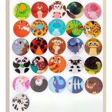 Puzzle Educational Toys, Double-Sided Numeral & Alphabet Learning Puzzle Box Set, Round Shape, For Boys & Girls, Cognitive Development - Multicolor - View 12