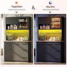 Devoko Storage Cabinets - Black - View 4