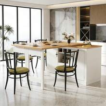 Bar Tables - Natural + White + MDF - View 1