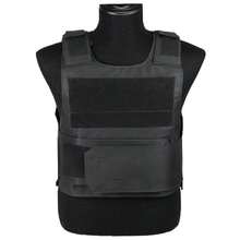 Anti Stab Vest Body Armour Anti-Knifed Security Stab Proof Vest Bulletproof - 黑色 - 查看 1
