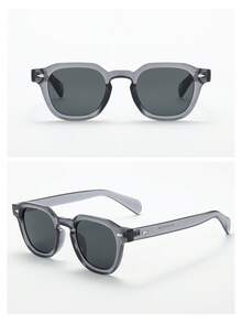 4pcs Unisex Retro Round Frame High Quality Personalized Minimalist Fashion Glasses, Suitable For Travel, Beach, Daily Wear - 4pcS組合 - 查看 4