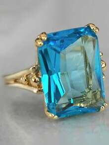 1pc Women's Charming Cubic Zirconia Ring, Suitable For Wedding, Engagement, Valentine's Day, Party Gift - 6# - View 11