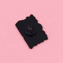 Ghim cài áo/huy hiệu tráng men in câu nói "Chỉ là một cô gái đang xây dựng đế chế của mình" dành cho ba lô, phụ kiện quần áo, trang sức thời trang, quà tặng. - màu đen - Xem 7