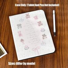 Ốp bảo vệ máy tính bảng kiểu sách có khe đựng bút chì. Vỏ bọc hình sách búp bê nhung màu hồng mềm mại, thiết kế bầu trời sao mộng mơ. Đặc điểm của ốp bảo vệ máy tính bảng: Thiết kế nắp gập kiểu sách, khe đựng bút chì tích hợp, chức năng tự động tắt/mở màn hình thông minh, chức năng giá đỡ ổn định, bảo vệ toàn diện, các đường cắt chính xác. Tương thích với iPad Mini 4/5/6, 9.7/10.2/10.5/10.9/11/12.9/13 inch, Pro/Air 4/5/6/7, thế hệ thứ 10/11, Galaxy Tab A7Lite/A8/A9/A9Plus/S6Lite/S7/S8/S9/S10/S11/FE/Plus Series. - Nhiều màu - Xem 4