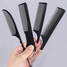 1pc/4pcs Professional Black Comb Set - Fine-Tooth Styling Comb, Grooming Comb For Hair Styling - Unisex High-Quality Comb - Parting, Highlighting And Shaping - Multicolor - View 9