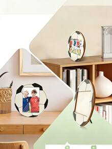 1 Khung ảnh gỗ chủ đề bóng đá và bóng rổ cổ điển - Khung ảnh tròn hình quả bóng đá để bàn, hoàn hảo để lưu giữ những kỷ niệm thể thao, thích hợp làm quà tặng cho vận động viên, đội tuyển và người hâm mộ, trang trí thể thao, tiệc mừng em bé, tiệc chủ đề em bé. - Nhiều màu - Xem 6