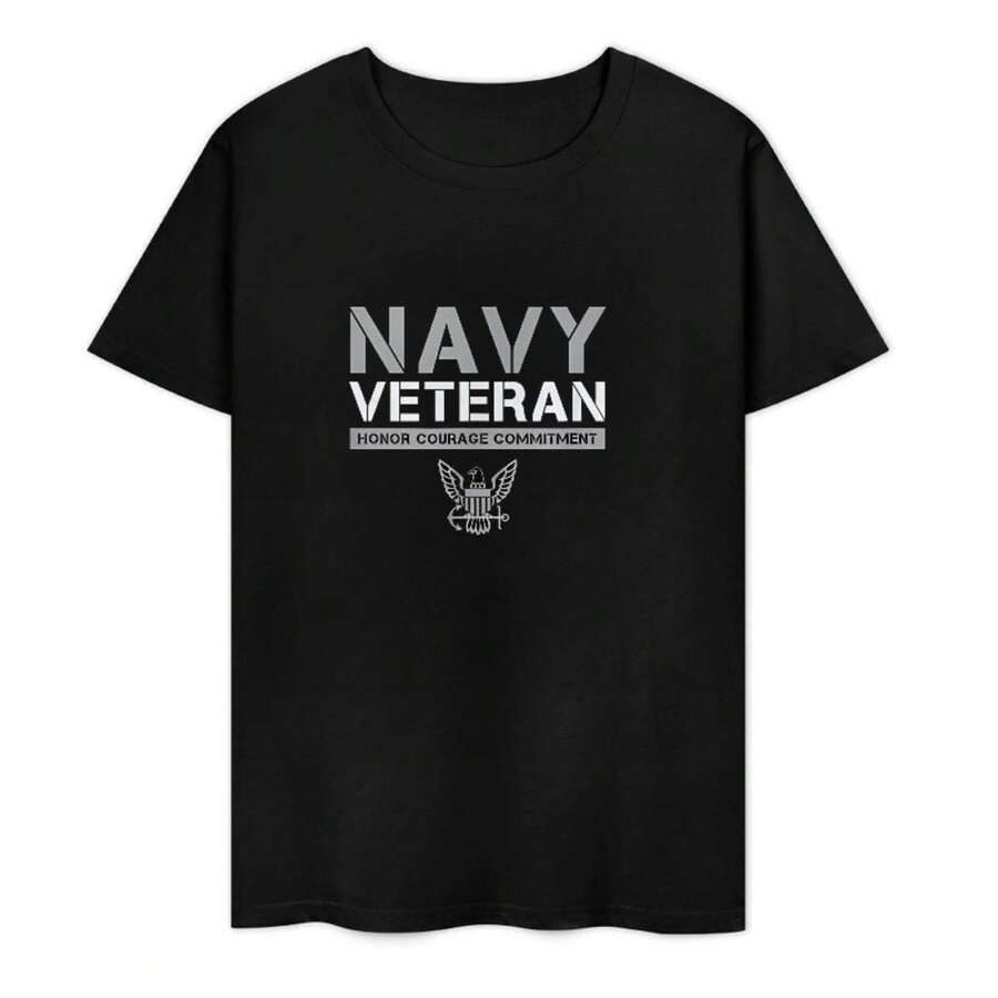 Camiseta de algodón para hombres y mujeres casual entretenimiento vacaciones regalo al aire libre cómodo y transpirable - Negro - Ver 1