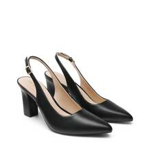 Escarpins pour femmes - Noir-PU - Voir 9