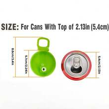 4pcs Soda Can Lids With Straws, Soft Drink Can Covers - Multicolor - View 2