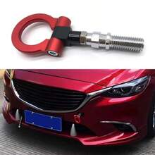 Racing Towing Car Tow Ook Car Front Bumper Tow Ook Ml Universal Screw-On Tow Ooks Air Accessories Eavy Duty Ter  Fit Cars SUVs Trucks - As Pic - View 8