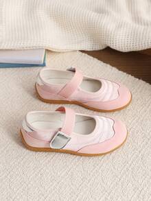 1 Pair Girls' Versatile Ballet-Style Flats, Suitable For Outdoor, Party, Princess Dress, EU Size, All Season - Pink - View 6