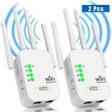 1pieza/2 piezas/4 piezas 1200mbps Repetidor Amplificador de Señal WiFi, Enrutador Extensor Repetidor WiFi Inalámbrico para Cobertura de Red de Larga Distancia - Tipo de Enchufe A USA (110-127V) - Ver 1