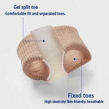 Bunion Reliever – Comfortable & Durable Bunion Support For Walking, Running, Hiking Shoes, Pain Relief For Daily Use,2 Pack Toe Separator - Màu da chữ A - Xem 8