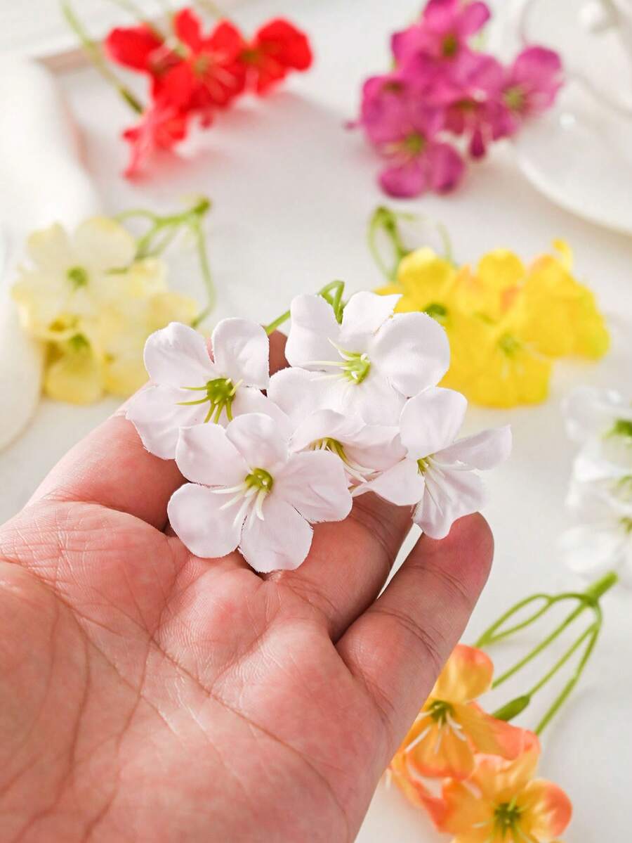 5/10/20/30 bông hoa anh đào nhân tạo, hoa anh đào giả bằng lụa, cây giả, trang trí nhà cửa, nhà hàng, phòng khách, sân vườn ngoài trời, cắm hoa, đạo cụ chụp ảnh, thích hợp cho mùa thu và mùa xuân, cắm bình, tường hoa, vòng hoa, bó hoa cưới, trang trí đám cưới, nguyên liệu làm vòng hoa DIY, trang trí tiệc sinh nhật, phụ kiện trang trí nhà cửa, Ngày Valentine - Nhiều màu - Xem 1