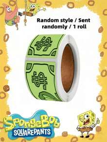 Cuộn 120 miếng dán hình SpongeBob SquarePants và Patrick Star - Mẫu ngẫu nhiên, hình hoạt hình trang trí tiền giấy Bikini Bottom và băng dính Washi với các nhân vật SpongeBob SquarePants, Patrick Star, Squidward, Sandy, Plankton, Mr. Krabs, màu sắc nhẹ nhàng, thích hợp cho đồ thủ công, gói quà, trang trí điện thoại và cốc, chủ đề sinh nhật và các dự án DIY, nhãn dán trang trí DIY hoạt hình dễ thương, áp dụng cho ốp điện thoại, máy tính xách tay, sổ tay, đàn guitar, cốc, văn phòng phẩm, nhãn dán chống thấm nước, hình ảnh chỉ mang tính tham khảo, sản phẩm thực tế có thể khác. - Hình chữ nhật - Xem 11