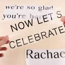 Personalized Mirror Stickers, Wedding Mirror Stickers, Wedding Signage, Customized Wedding Stickers - Multicolor - View 5