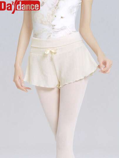 Daydance Ballet Shorts For Women Adults High Waiste Flared Knit Dance Pants(You Can Choose One Size Larger According To Your Body Shape)
