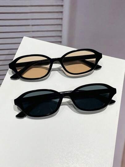 2pcs Women's Fashion Glasses Set, Casual Versatile For Daily Wear, Party, Street Style, Summer Essential, Casual Business, Dating, Outdoor, Y2K