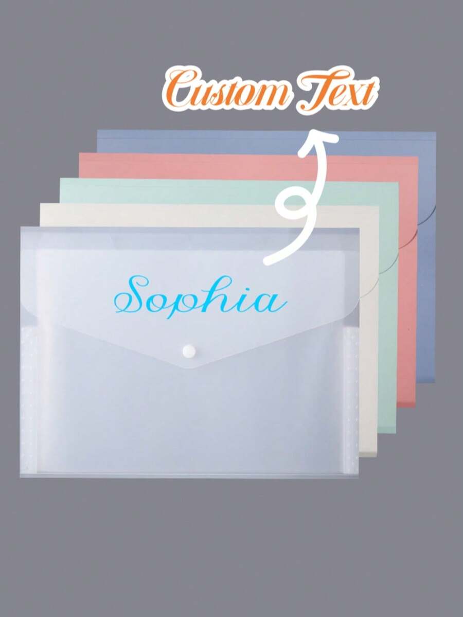 Customizable Thick Mori Andi Accordion Folder, Multi-Layer A4 Document Organizer, Waterproof Plastic Envelope File Folder - Multicolor - View 1