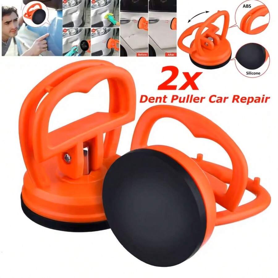 Bộ 2 cốc hút kính, dụng cụ sửa chữa vết lõm thân xe, cốc hút tháo kính màn hình điện thoại, bộ cốc hút cao su sửa chữa ô tô, thích hợp cho các vết lõm nhỏ trên ô tô, kính điện thoại. - Dụng cụ giác hút - Xem 1