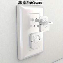 10pcs US Outlet Covers - Child Safety Electrical Outlet Plugs, Prevent Electric Shock - View 7