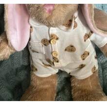 (Clothes Only) Clothing For 28cm-32cm Lapopo Dolls, Barcelona Bear Doll Clothes, Cute Plush Toy Bear Clothes With Tail Hole, Suitable For Rabbit Pajamas - Multicolor - View 3