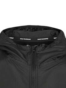 Nike Men's Jacket, 2026 Spring New Running Sports Training Fitness Casual Water-Resistant Hooded Jacket DD4747-010 - Black - View 3