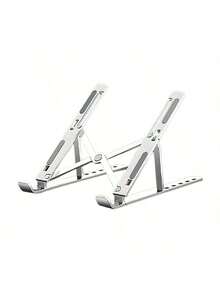 Lenovo ZJA2 Aluminum Alloy Laptop Stand With Six-Level Adjustment, Slim, Portable, And Foldable Design, High-Cooling And Anti-Slip Base, Compatible With 10-17 Inch MacBooks/Gaming Laptops/Tablets - View 7